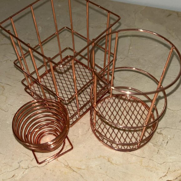Beautiful Rose Gold Office Organizers NWOT - Picture 11 of 12